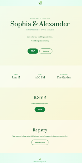 Botanical Wedding